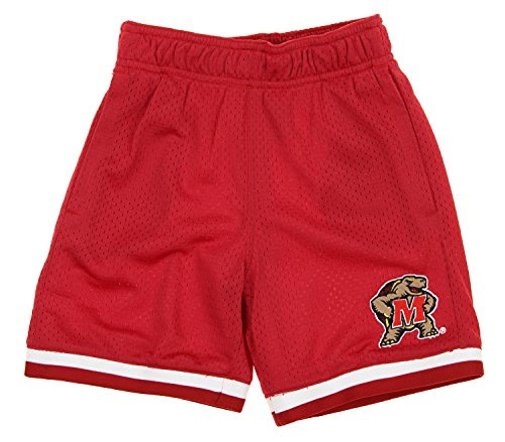 Outerstuff NCAA Kids Maryland Terrapins Mesh Basketball Shorts, Red