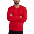 thumbnail image 5 of X RAY JEANS Mens Long Sleeve V-Neck T-Shirt, Racer Red, L, 5 of 9
