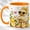 Orange, variant on Duckling Boots Coffee Mug, Daisy Lemon Mug, Ceramic 11 oz