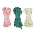 thumbnail image 3 of UNIQUE CREATIV CRAFT Macramé Coaster Kit – Solid, 3 pcs, Age 8+, Beginner, 15.5 cm, 3 of 5