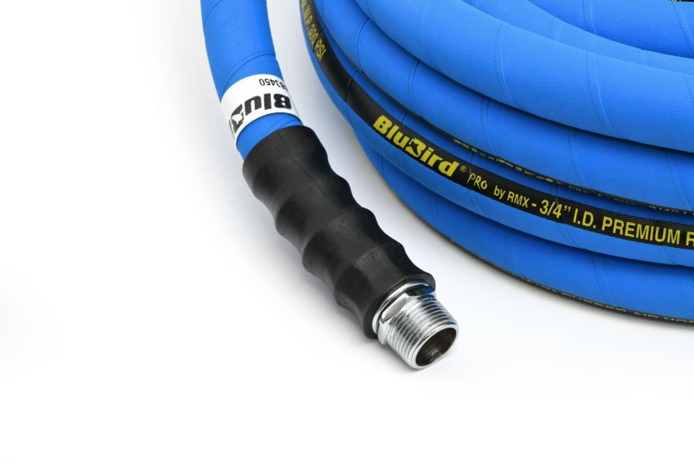 Blubird Pro 3/4 Inch X 50 Ft. Rubber Jack Hammer Air Hose Assembly