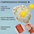 thumbnail image 2 of Pickleball Paddles Set Of 2, Fiberglass Surface, Spring Flowers Floral Print, 4 Balls & Bag, 2 of 5