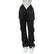 thumbnail image 1 of Gibobby Pantalones deportivos para mujer Pantalones Cargo Cintura Pantalones Pantalones Bolsillos Sólidos Monos casuales Mujeres Deportes Pantalones elásticos(Negro,M), 1 of 5