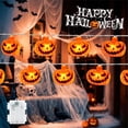 thumbnail image 2 of Clearance! Halloween Pumpkin Decorations, 60" Halloween String Lights,, Halloween Decor, Halloween Led Pumpkin Lights Light Up Jack O Lantern, Bar Party Favor,Fall Decorations for Home (C), 2 of 9
