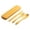 I2-Yellow, variant on wheat straw utensils kids lunch accessories Reusable Portable Cutlery Set with Case Eco-Friendly BPA Free Knife Fork Spoon for School Camping Picnic Travel,Mint Green