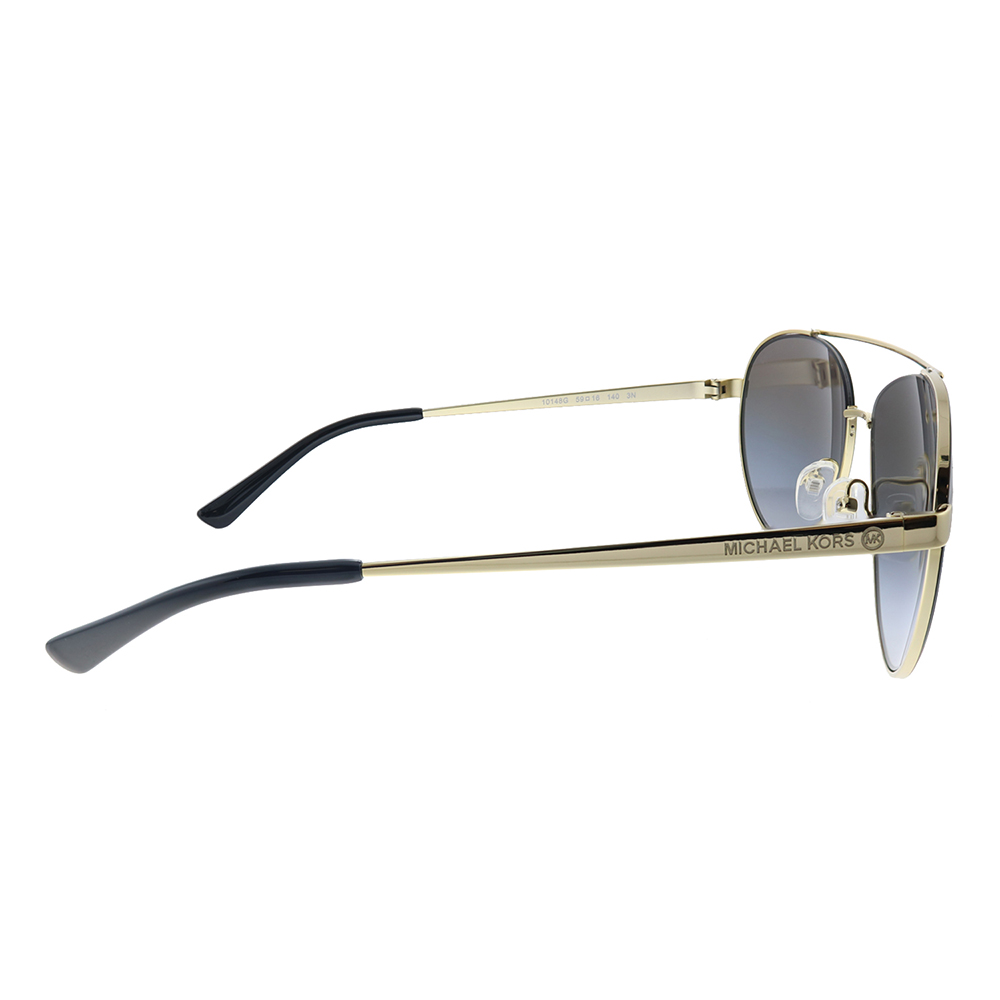 Michael Kors Aventura MK 1071 Metal Womens Aviator Sunglasses Light Gold Black 59mm Adult - image 3 of 3