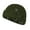 Army Green, variant on D-GROEE Short Fisherman Beanie for Men Women, Rolled Cuff Ripped Flanging Metal Ring Hat Wool Yarn Knit Cuff Winter Warm Ski Skull Hat Cap