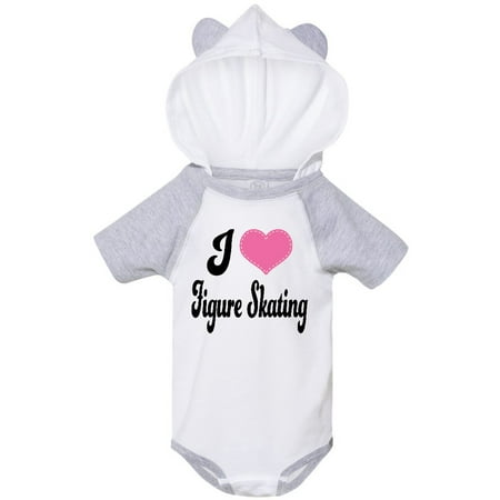 

Inktastic I Love Figure Skating Gift Baby Girl Bodysuit
