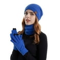 thumbnail image 2 of Winter Set with Earflap Beanie Knit Scarf Gloves Ear Coverfor Windy Days Scarf a Hat Gloves, 2 of 5