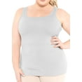 thumbnail image 3 of Stretch Is Comfort Women's and Plus Size Oh so Soft Long Length Base Layer Tank Top | 3 Pack | Adult Small- 5x, 3 of 6