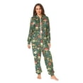 thumbnail image 2 of FORMRS Onesies Pajama for Adults Unisex Hoodie Winter Jumpsuit One Piece Sleepwear, Sizes S-2XL, Forest Mushroom Pattern, 2 of 7