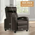 thumbnail image 2 of CL.HPAHKL Recliner Chair, Adult High-Density Sponge Cushion and PU Leather Reclining Chair for Living Room, Bedroom, Home Office, 2 of 7