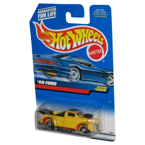 Hot Wheels Yellow '40 Ford (1998) Mattel Die-Cast Toy Truck #1069
