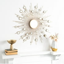 Safavieh Ariah 41 in. Radiant Lines Sunburst Round Mirror, Gold