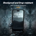 thumbnail image 4 of Waterproof Phone Case for iPhone 16 Pro - IP68 Certified 2M/1H Protection, TPU&PC Shockproof Housing with Magnetic Ring Installation, PET Touch-Sensitive Film, Charging Port Access for Beach,, 4 of 6