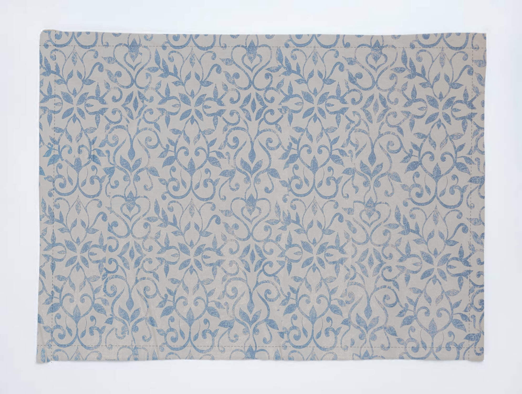 Plastic with Flannel Backing Dinner Table Placemats Holiday Home Decoration 13" x 19" (Pack of 4)