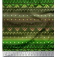 thumbnail image 1 of Soimoi Polyester Crepe Fabric Dot,Stripe & Geometric Ethnic Print Sewing Fabric Yard 52 Inch Wide, 1 of 3