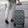 thumbnail image 3 of Blue Highland Cow Flower Pattern Luggage Cover Fashion Suitcase Cover Baggage Covers Fit 25-28 Inch Luggage (Go Travel), 3 of 5