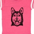 thumbnail image 4 of Inktastic Siberian Husky Sketch Portrait Boys or Girls Baby Bodysuit, 4 of 5