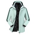 thumbnail image 1 of Chaqueta impermeable, resistente al viento y gruesa, 3 en 1, cálida, para deportes al aire libre, para hombre y mujer, para otoño e invierno., 1 of 5