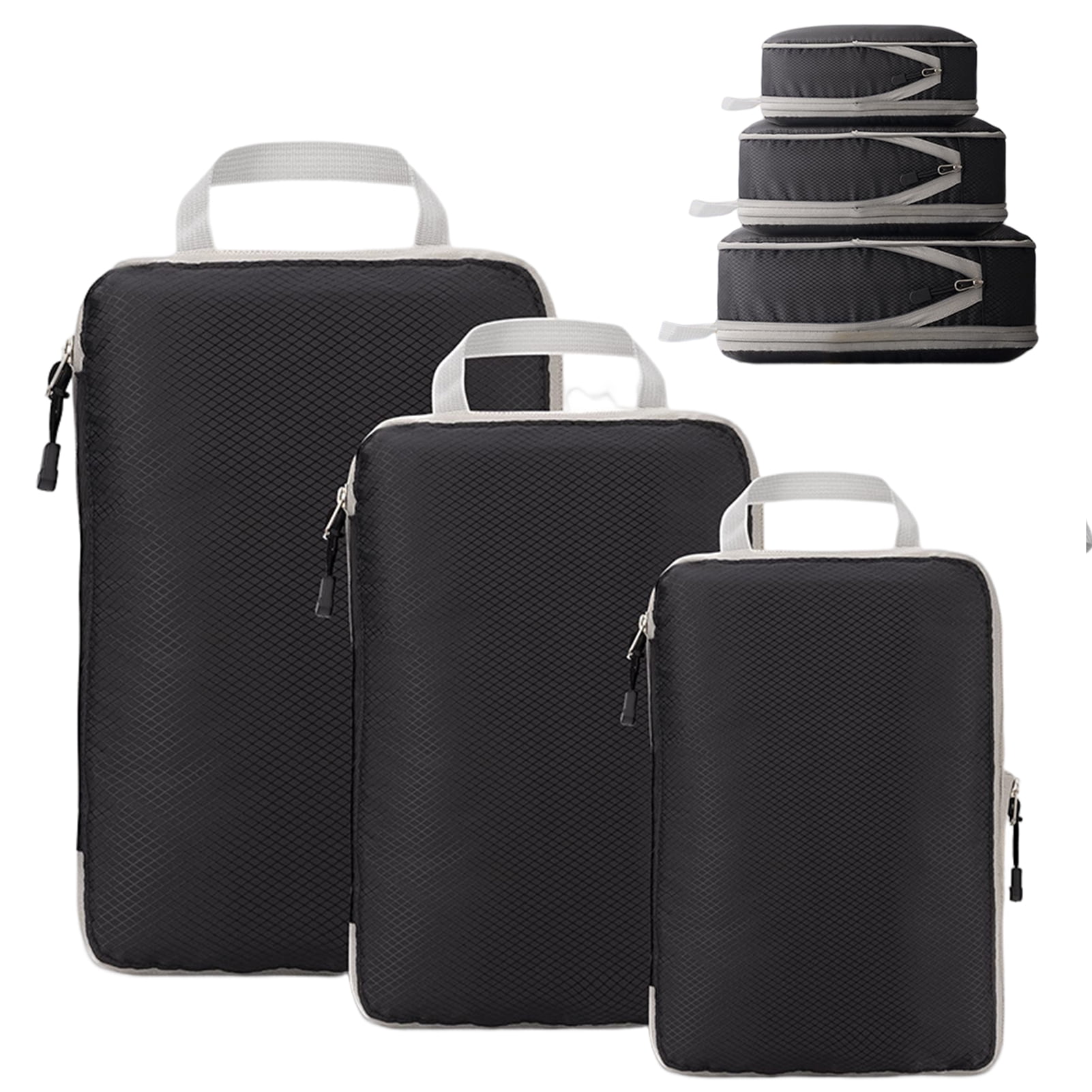 Honrane Travel Bag Organizer Set 3Pcs Compressible, Durable, and