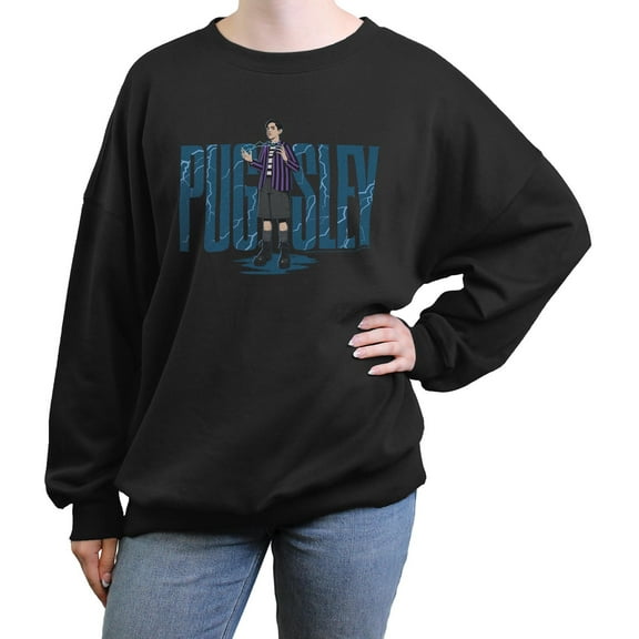 Juniors Wednesday Pugsley Pose Sweatshirt