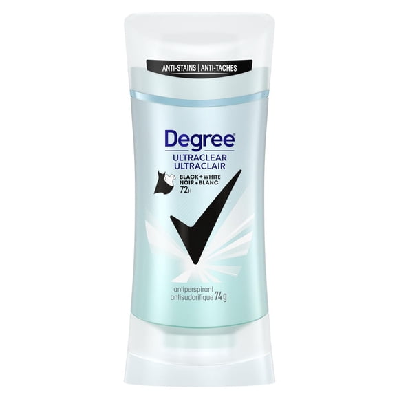 Degree UltraClear Antiperspirant Deodorant, Black+White Anti White Marks and Yellow Stains Deodorant for Women
