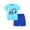 0-Blue&143, variant on Tiijoy Summer Boys Casual Outfits Short Sleeve Excavator Graphic Tee Shorts Set, Sizes 2-3
