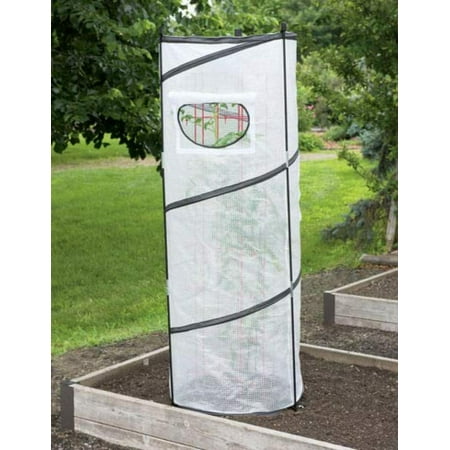 Gardener's Supply Company Pop-Up Tomato Protector, Protect BIG tomato plants from fall chills and wind By Gardeners Supply (Best Way To Hold Up Tomato Plants)