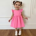 thumbnail image 6 of 3-Pack Girls Dresses Print Toddler Girls Casual Clothes Trendy A-Line Dress, 6 of 8