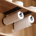 thumbnail image 2 of Paper Towel Holder, Wall Mounted Kitchen Paper Holder, Non-drilled Paper Towel Holders, Metal Kitchen Roll Holder, Self-adhesive Kitchen Paper Holder,, 2 of 3