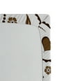 thumbnail image 3 of Ambesonne Romantic Fitted Sheet, Love Heart Swirls Dots, Queen Size, Dark Brown and White, 3 of 3
