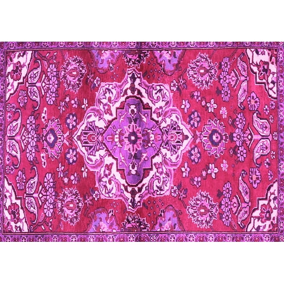 Ahgly Company Indoor Rectangle Persian Pink Traditional Area Rugs, 2' x 3'