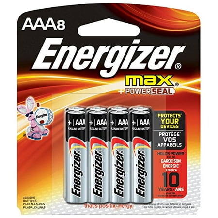 Energizer Max Alkaline AAA Batteries 8-Pack E92MP-8