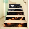 thumbnail image 3 of Calcomanía para Halloween, noche y noche, diseño de calabaza, escalera del castillo, 3 of 5