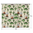 thumbnail image 5 of Beige Cartoon Dinosaurs Volcanoes Cacti Pattern Shower Curtain 84"x72" ,Bathroom Decorative Shower Curtains Set with 12 Hooks,Modern Waterproof Washable Shower Curtain, 5 of 6