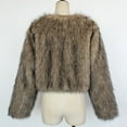 thumbnail image 6 of Faux Fur Jacket Women Fluffy Winter Cropped Coats Zip Up Fuzzy Jackets Long Sleeve Shaggy Outerwear Fall Clothes with Pockets 2026 Fall Clothes, 6 of 6