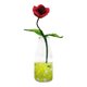 thumbnail image 2 of Adorno de flor en miniatura con jarrón de cristal para casa de muñecas realista, jarrón de cristal para 1/6 Mezclar rosa roja, 2 of 9