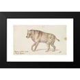 thumbnail image 2 of Charles Hamilton Smith 18x12 Black Modern Framed Museum Art Print Titled - The Strand Hyaena (1837), 2 of 5