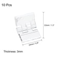 thumbnail image 2 of 10uds Acrílico Bisagras, 24x33mm Transparente Acrílico Plegable Bisagra Mini Transparente Herraje Bisagra para Armario Cajón Caja Artesanías, 2 of 5