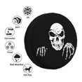 thumbnail image 6 of DouZhe Waterproof Spare Tire Cover, Halloween and Horror Death Hand Prints Adjustable Wheel Covers Fit for Jeep Trailer RV SUV Car, 14 inch, 6 of 7