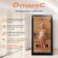thumbnail image 2 of Dynamic Saunas Santorini 1-2 Person Full Spectrum Infared Sauna Lighting, Speakers, 2 of 13