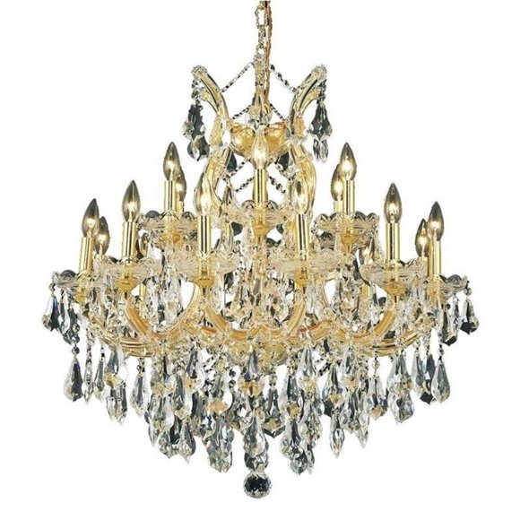 Elegant Lighting Maria Theresa 30" 19 Light Royal Crystal Chandelier