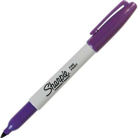 Sharpie Pen-style Permanent Marker - Fine Marker Point - Purple Alcohol Based Ink - 1