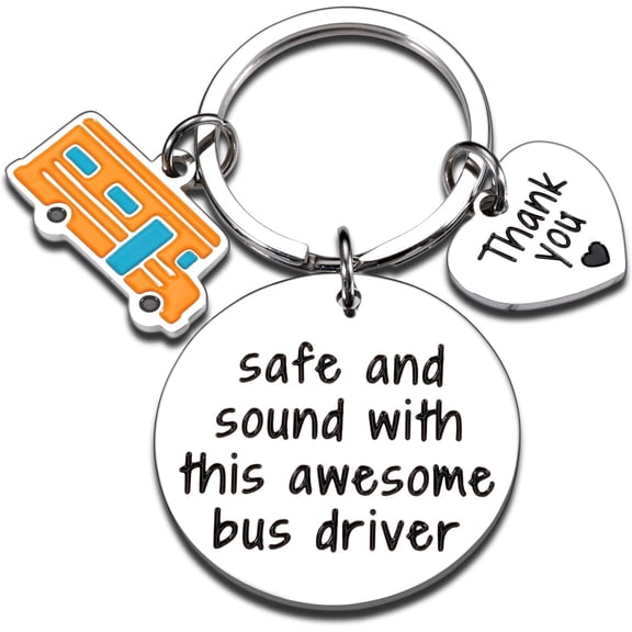 School Bus Driver Women's Appreciation Gift Men's School Bus Driver Gift Mini Truck Driver Appreciation Keychain Easter Basket Decorations Commemorating the First Day of School Christmas