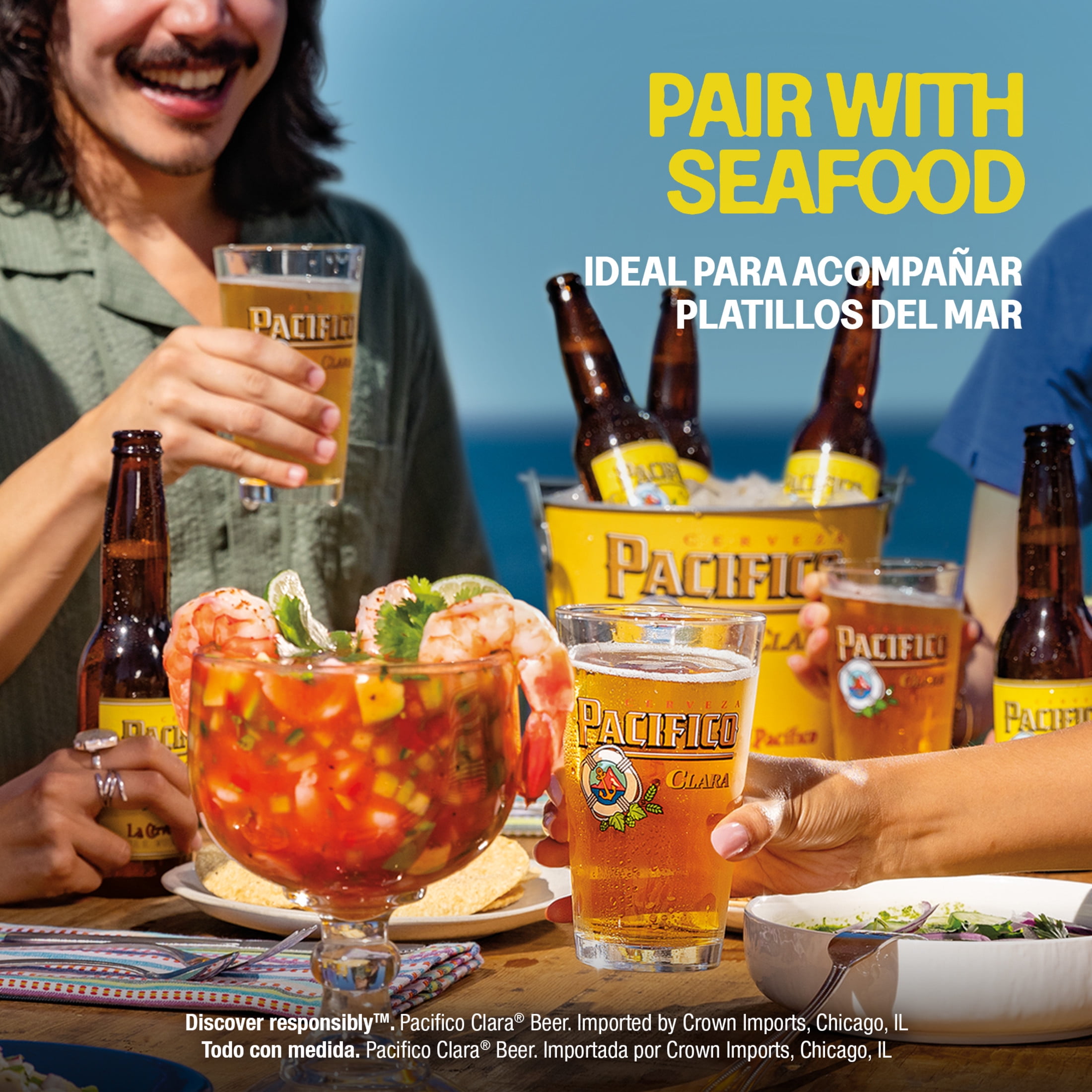 Pacifico Clara Mexican Lager Import Beer, 24 pack 12 fl. oz. Bottles, 4.4% ABV