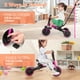 Gymax 4-in-1 Kids Tricycle Foldable Toddler Balance Bike with Parent Push Handle Pink - image 4 of 10