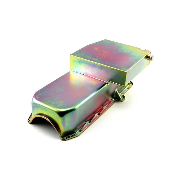 Speedmaster PCE300.1025 Compatible with Chevy SBC 350 2Pcs Rms 1980-85 P/Side 7Qt Circle Track Oil Pan [Zinc]