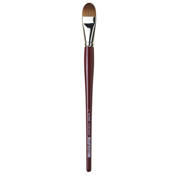 da Vinci Oil & Acrylic Series 1815 Oil Paint Brush, Filbert Kolinsky Red Sable, Size 28 (1815-28)