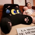 thumbnail image 4 of Cojín de bolsa suave de noche de ojos grandes, extraíble y lavable, para silla de oficina de niña, almohada lumbar, sofá, almohada de balcón, 4 of 5